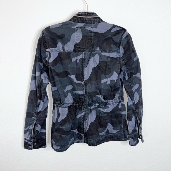 Abercrombie & Fitch Jacket Women Small Utility Military Camouflage Cinching C2 - Picture 6 of 10